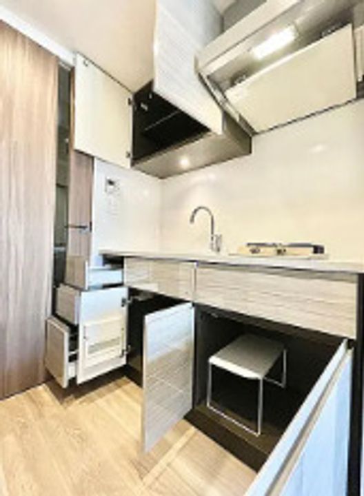 東京都新宿区東榎町(マンション)の賃貸物件のキッチン