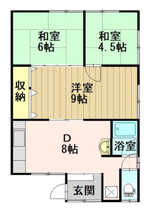 高屋アパートの間取り