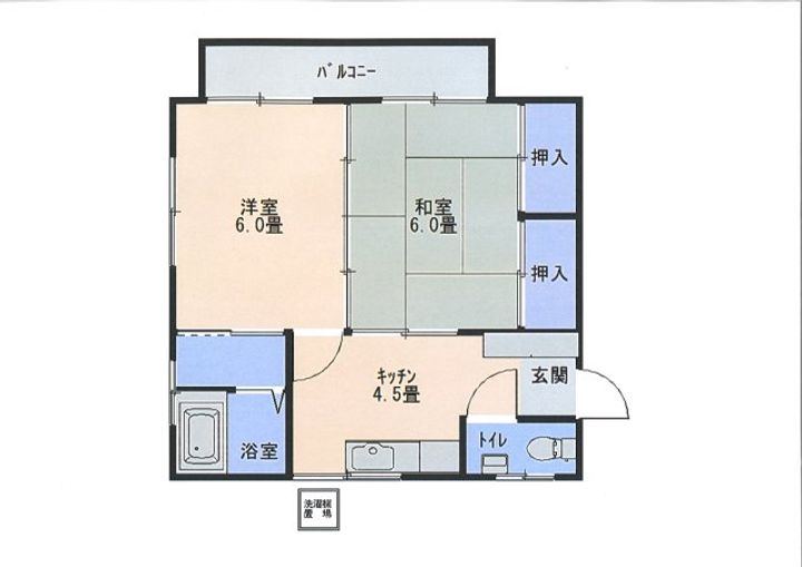 緑樹荘アパートの間取り