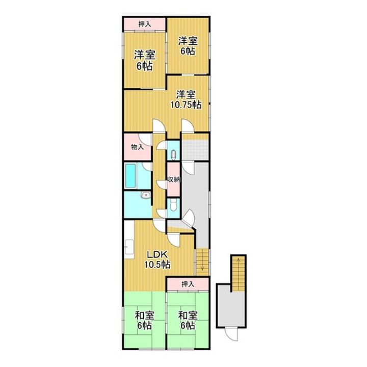 北海道室蘭市本町2(一戸建)の賃貸物件の間取り
