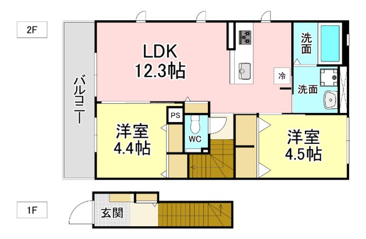アリエッタ赤坂の間取り