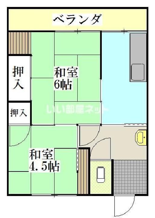 石川アパートの間取り