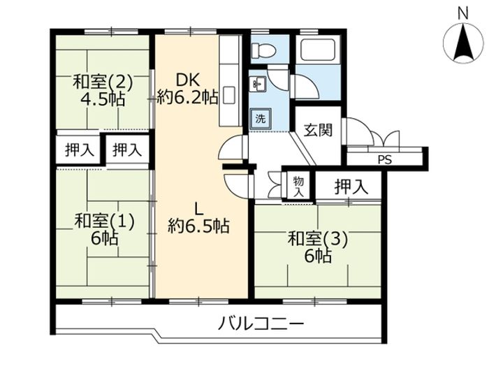 UR花川中央の間取り