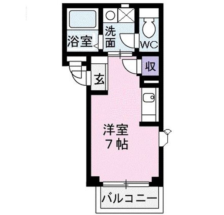 大阪府大阪市東住吉区住道矢田1(アパート)の賃貸物件の間取り