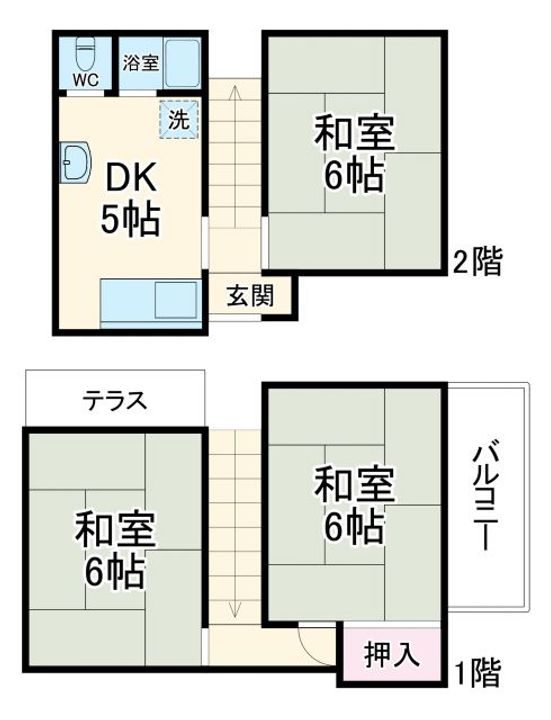 埼玉県春日部市栄町3(一戸建)の賃貸物件の間取り