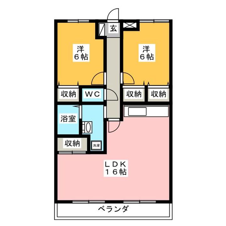 オークリーフ鳥谷の間取り
