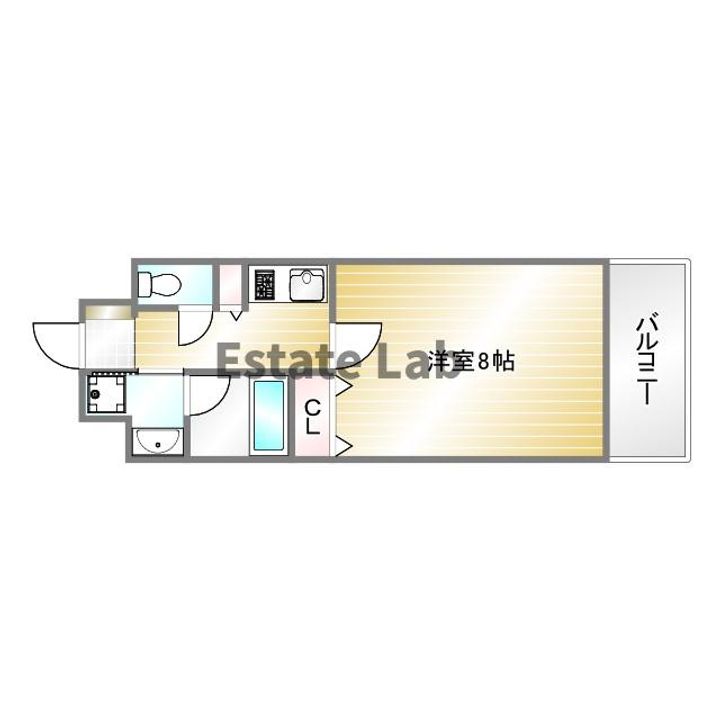 アミーグランコート三宮の間取り