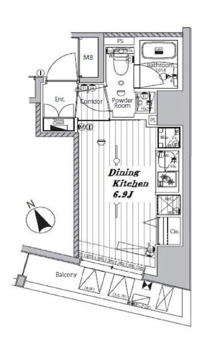 メイクスデザイン品川戸越の間取り