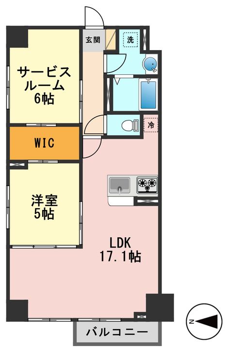 東京都江戸川区松江1(マンション)の賃貸物件の間取り