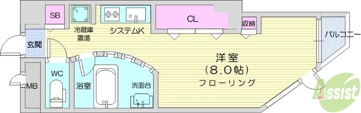 仙台リエゾンの間取り
