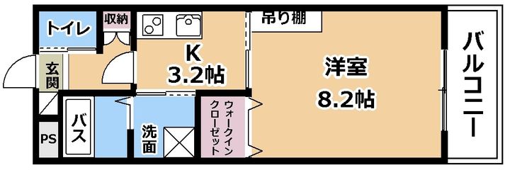 滋賀県草津市野路東4(マンション)の賃貸物件の間取り