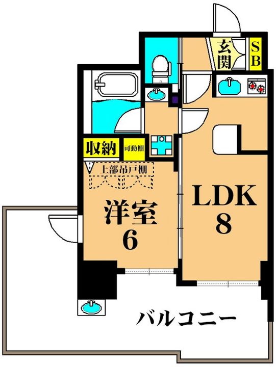 東京都品川区大井4(マンション)の賃貸物件の間取り
