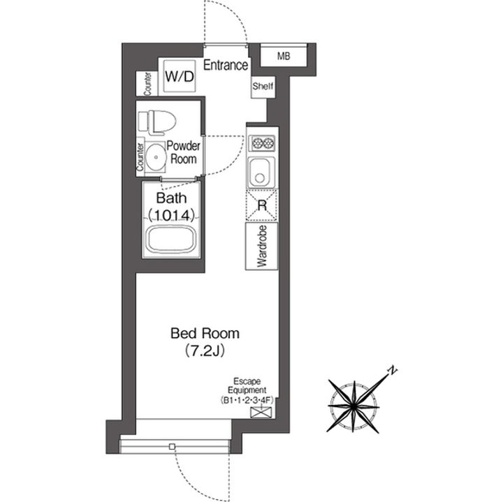 エスタート大井町フォレストの間取り