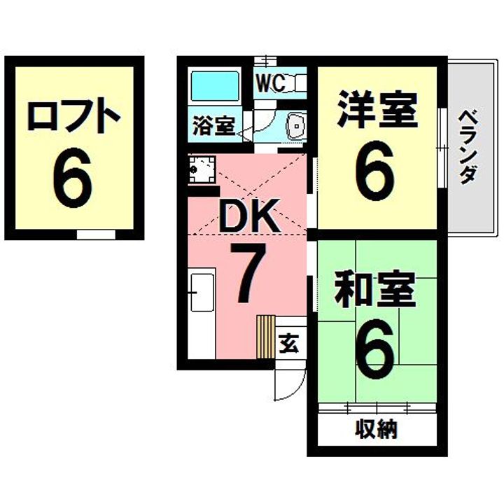 コーポ京町の間取り