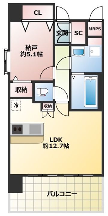 スプランディッド中之島WESTの間取り
