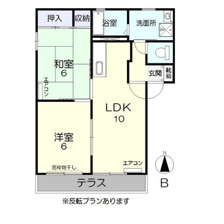 ミニヨンハイツ西長瀬の間取り