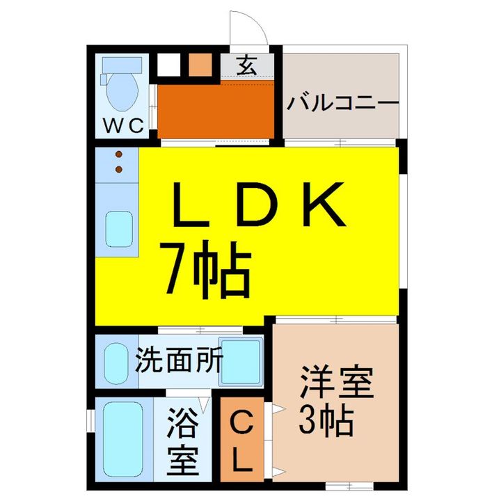 DLIFE亀島2丁目(ディーライフ亀島2丁目)の間取り