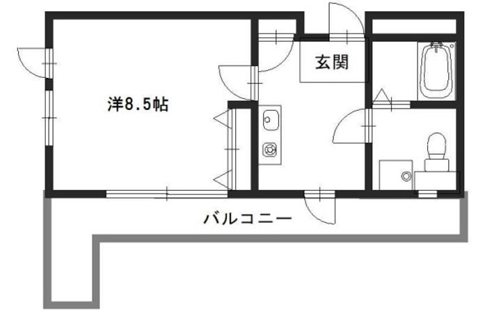 南駅前マンションの間取り