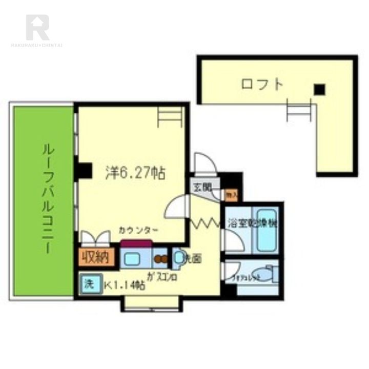 大阪府大阪市都島区高倉町1(マンション)の賃貸物件の間取り