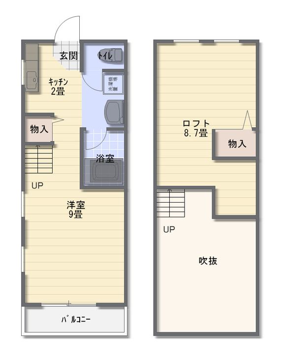 照波園フラット5の間取り
