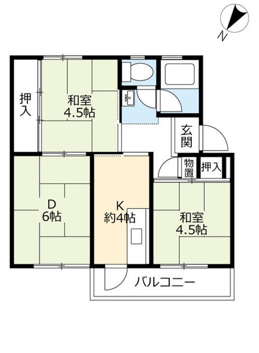 UR岩成台の間取り