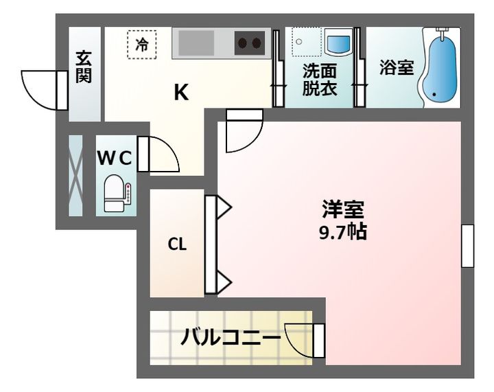 フジパレス針中野の間取り
