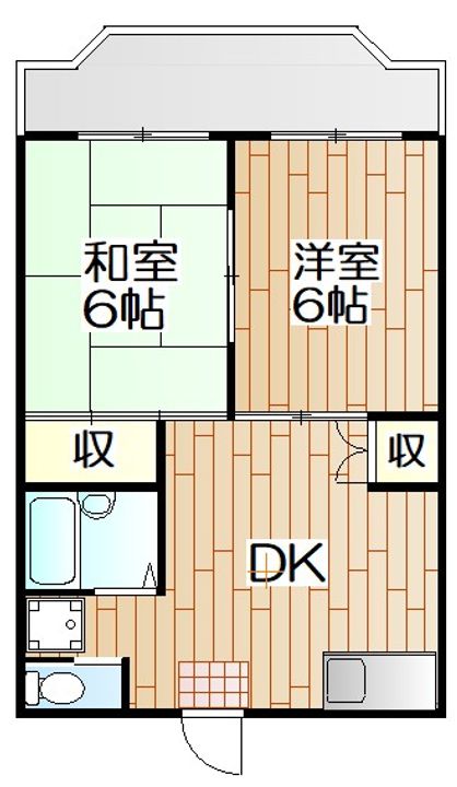 神奈川県横浜市港南区日野2(マンション)の賃貸物件の間取り