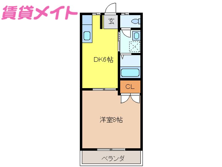 コーポ新町IIの間取り