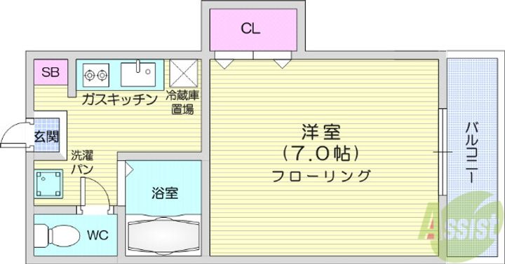 ジョイフル荒町の間取り