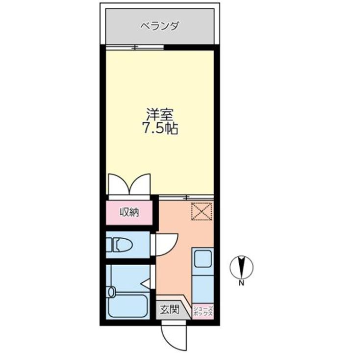 東京都北区十条仲原4(アパート)の賃貸物件の間取り