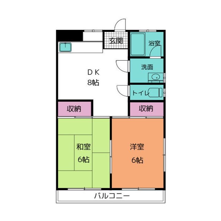 コーポ上野屋の間取り