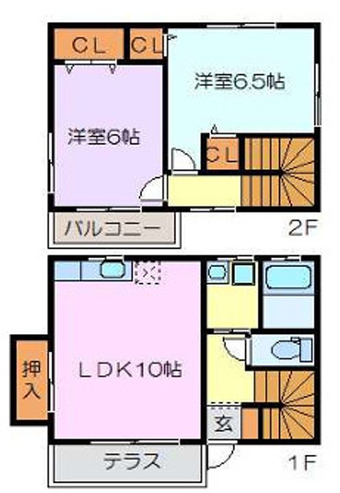 はぴふる長嶺 すみれ号の間取り