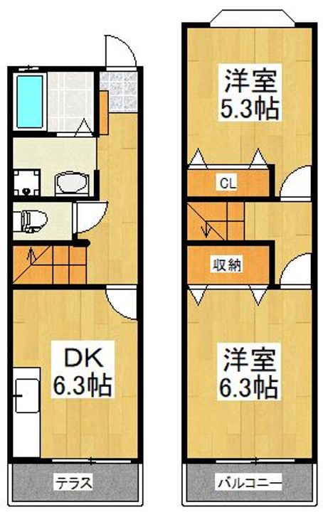 東京都調布市深大寺北町3(一戸建)の賃貸物件の間取り