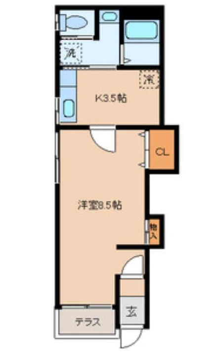 東京都墨田区押上2(アパート)の賃貸物件の間取り