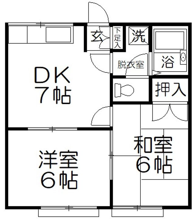 埼玉県さいたま市桜区栄和5(アパート)の賃貸物件の間取り