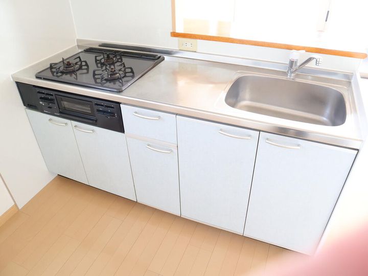 岡山県岡山市南区芳泉4(マンション)の賃貸物件のキッチン
