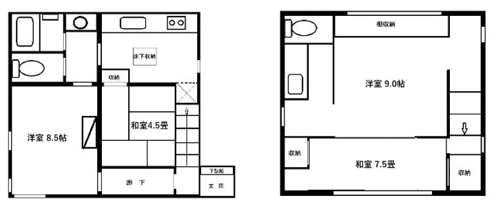 東京都国分寺市西町2(一戸建)の賃貸物件の間取り