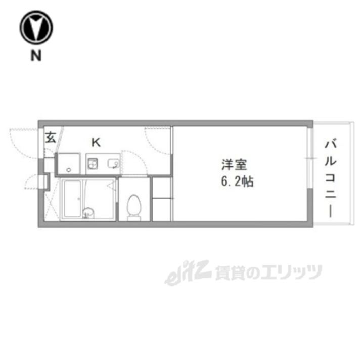 レオパレスブルーファンの間取り