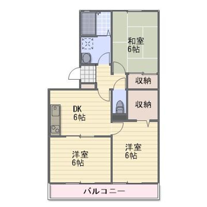 長野県長野市吉田5(アパート)の賃貸物件の間取り