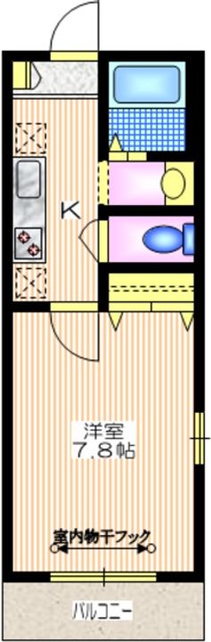 東京都世田谷区等々力2(マンション)の賃貸物件の間取り