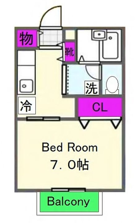 ヴィラ百合丘の間取り