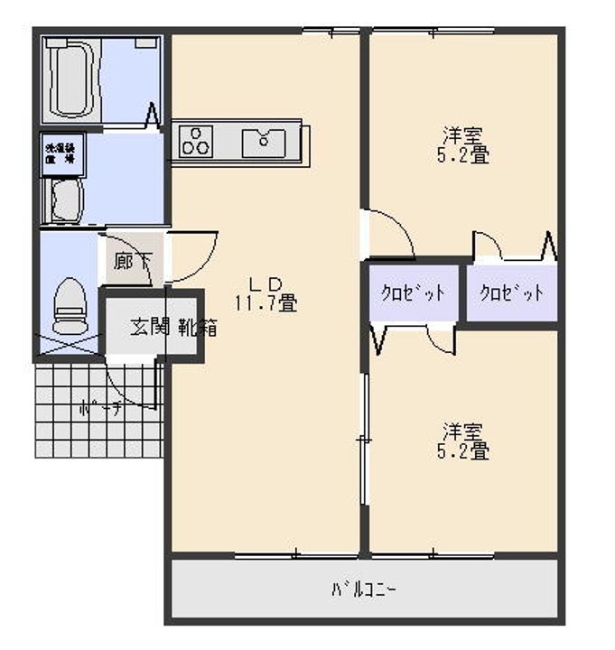 サクラハイツA棟の間取り
