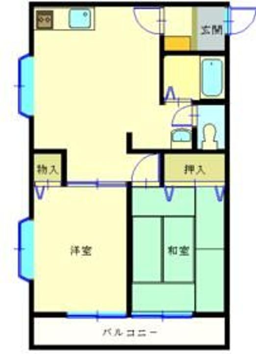 タートル万年寺の間取り