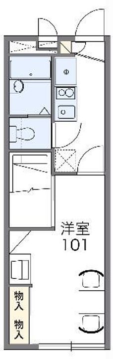 レオパレスVILLA中屋敷の間取り