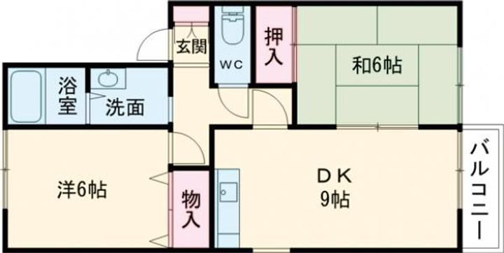 ロイヤルガーデン愛子A棟の間取り