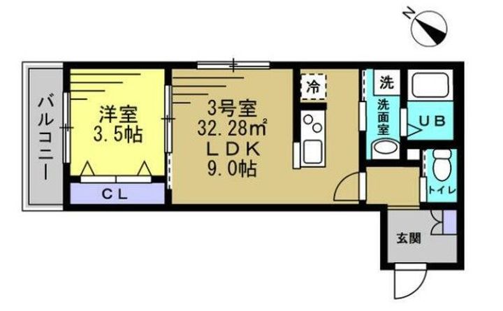 マロン クレールの間取り