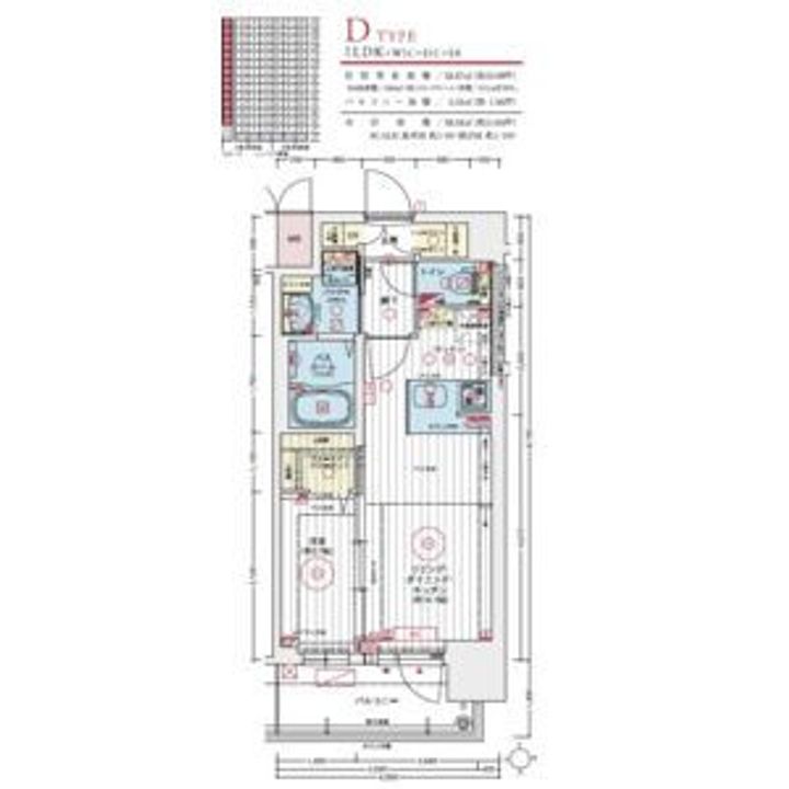 エステムコート名古屋TWIN WESTの間取り