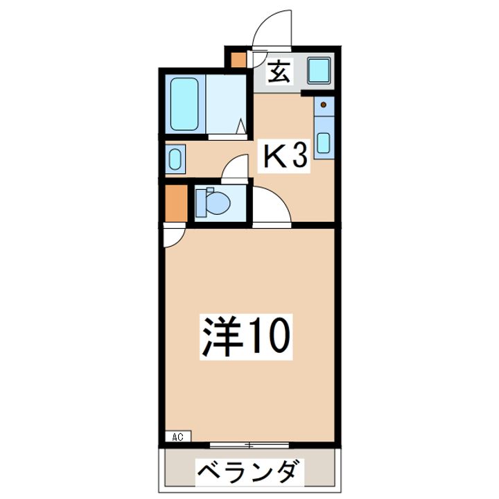 福島県郡山市安積町荒井字大池(アパート)の賃貸物件の間取り
