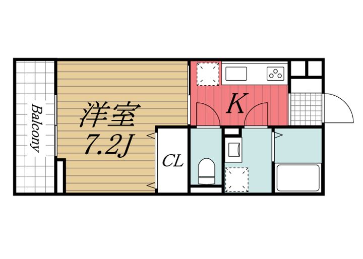 千葉県佐倉市上座(マンション)の賃貸物件の間取り