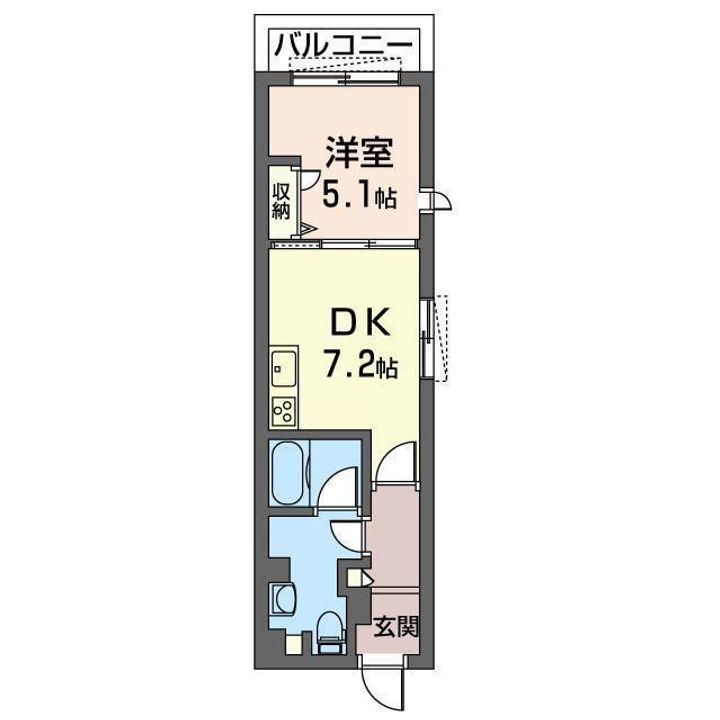 リジエール黄金町の間取り